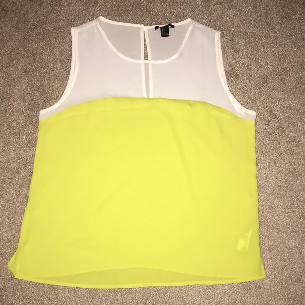 Forever 21 Neon Colorblock Tank Top